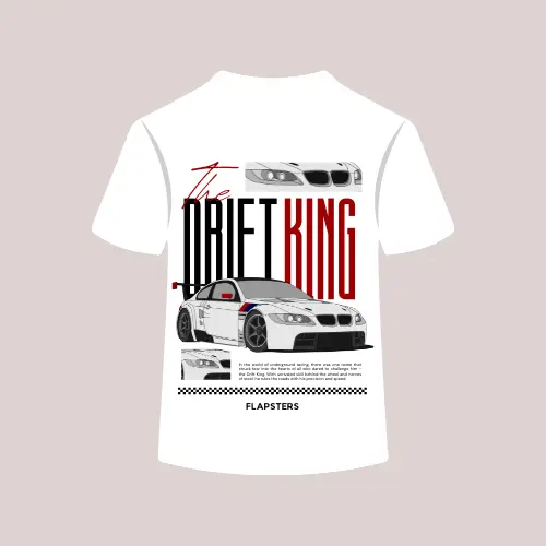 White designed t-shirt I For men and boys