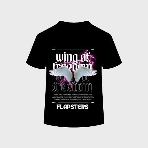 Black designed t-shirt I For men and boys