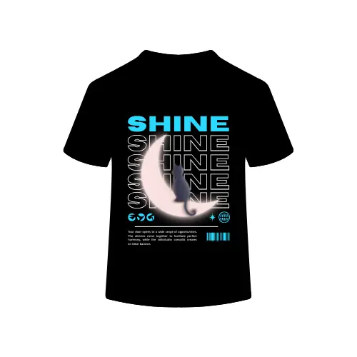 Black designed t-shirt I For men and boys