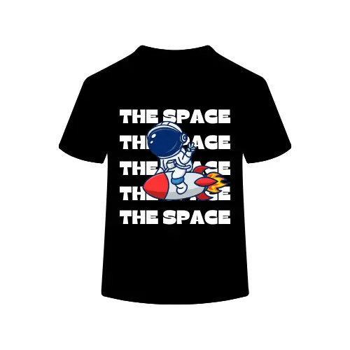 T-shirt for boys and men I Black designed t-shirt